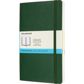 Блокнот MOLESKINE Classic Soft Large, пунктир, зелёный