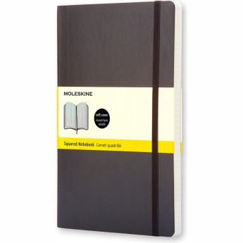 Блокнот MOLESKINE Classic Soft Pocket, клетка, чёрный