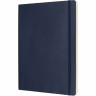 Блокнот MOLESKINE CLASSIC SOFT XLARGE, линейка, синий сапфир