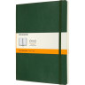Блокнот MOLESKINE Classic Soft XLarge, линейка, зелёный QP621K15
