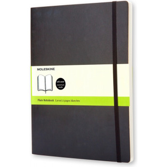 Блокнот MOLESKINE CLASSIC SOFT XL, нелинованный, чёрный
