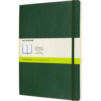 Блокнот MOLESKINE Classic Soft XLarge, нелинованный, зелёный