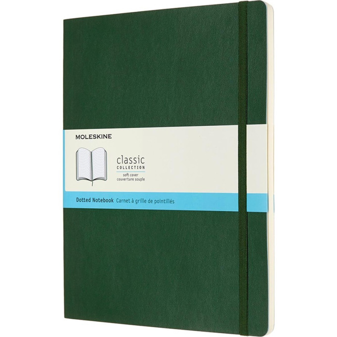 Блокнот MOLESKINE Classic Soft XLarge, пунктир, зелёный