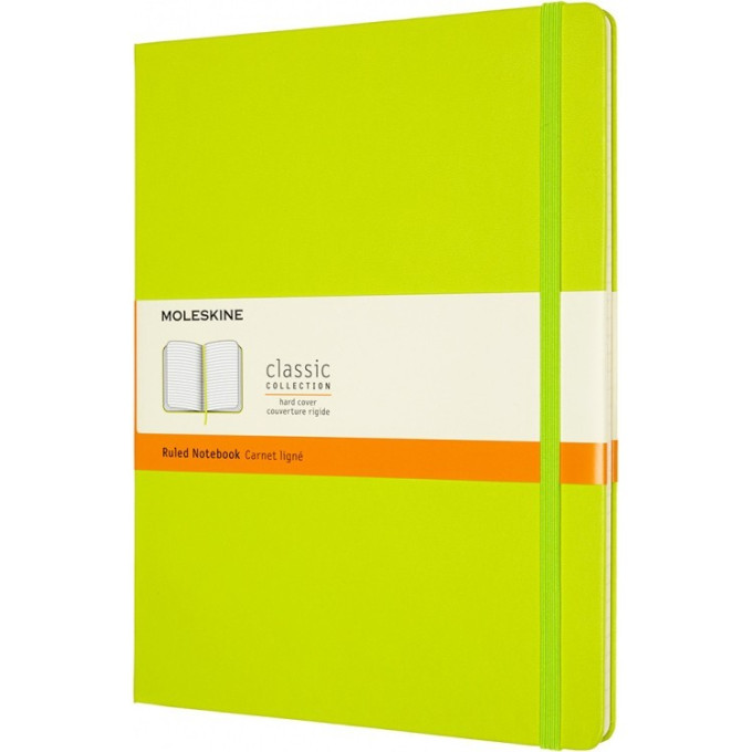 Блокнот MOLESKINE CLASSIC XLARGE линейка, лаймовый QP090C2