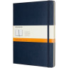 Блокнот MOLESKINE Classic XLarge, линейка, синий сапфир QP090B20