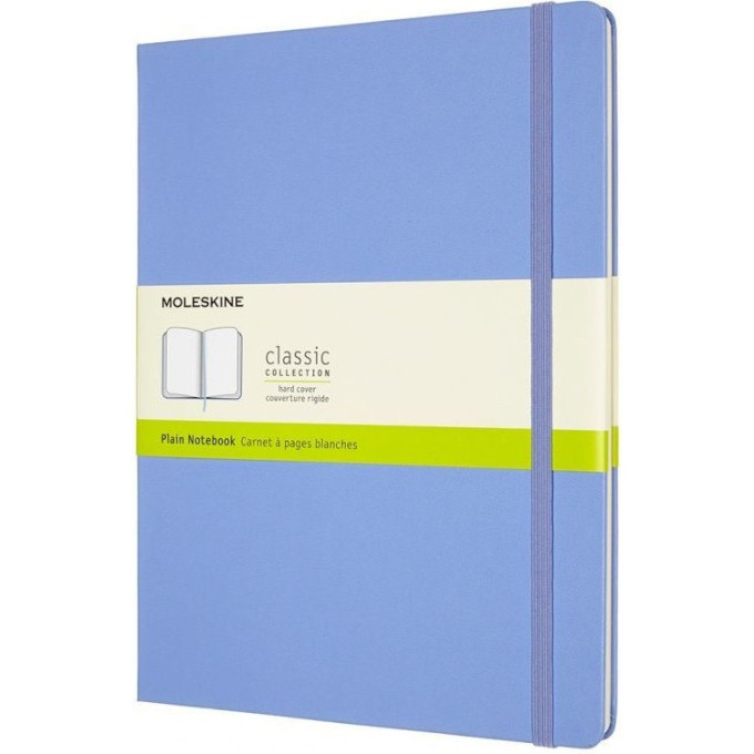 Блокнот MOLESKINE CLASSIC XLARGE нелинованный, голубая гортензия QP092B42