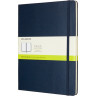 Блокнот MOLESKINE Classic XLarge, нелинованный, синий сапфир QP092B20