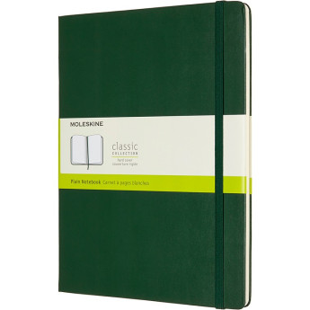 Блокнот MOLESKINE Classic XLarge, нелинованный, зелёный