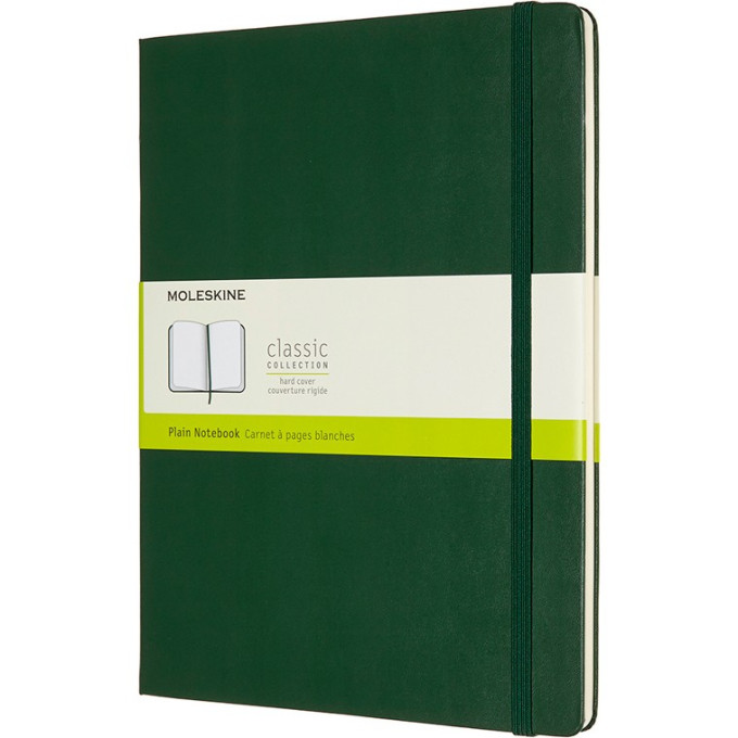 Блокнот MOLESKINE Classic XLarge, нелинованный, зелёный