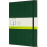 Блокнот MOLESKINE Classic XLarge, нелинованный, зелёный QP092K15
