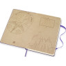 Блокнот MOLESKINE LE HARRY POTTER LARGE линейка, блестящий фиолетовый LEHP02QP060E