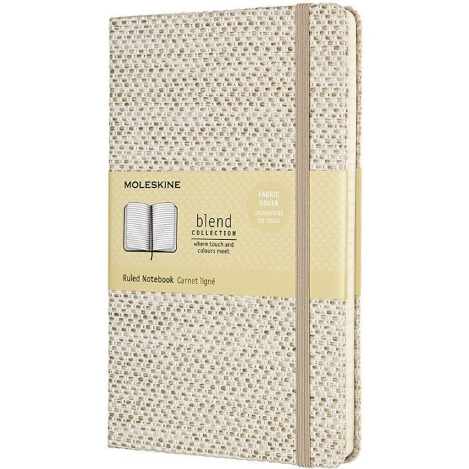 Блокнот MOLESKINE Limited Edition Blend 19, Large, в линейку, бежевый/белый