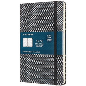 Блокнот MOLESKINE Limited Edition Blend 19 Large, линейка, черный/белый