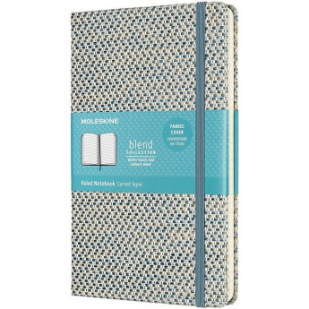 Блокнот MOLESKINE Limited Edition Blend 19 Large, линейка, синий/бежевый