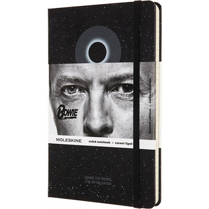 Блокнот MOLESKINE LIMITED EDITION DAVID BOWIE LARGE, линейка, черный LEDBQP060B