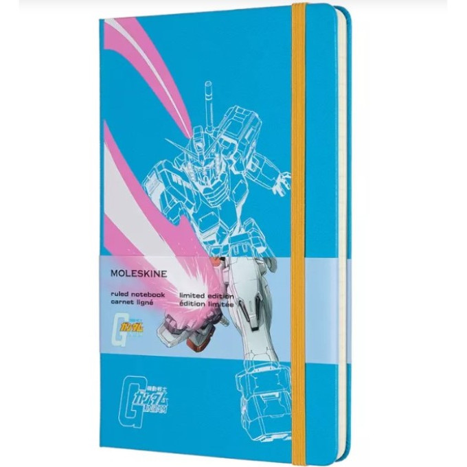 Блокнот MOLESKINE LIMITED EDITION GANDAM LARGE, линейка, голубой LEGDQP060A
