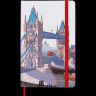 Блокнот MOLESKINE LIMITED EDITION I AM LONDON LEQP060IAMLO Large 130х210мм 240стр. слоновая кость страницы линейка твердая обложка подар.кор. белый