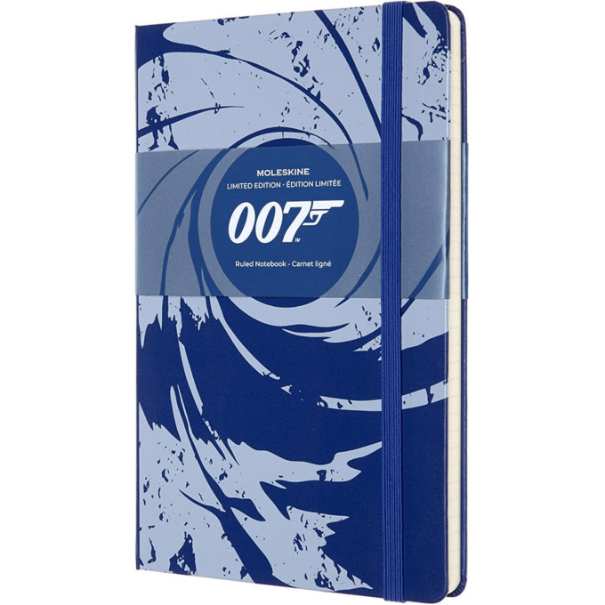 Блокнот MOLESKINE LIMITED EDITION JAMES BOND LARGE, линейка, синий LEJB02QP060B