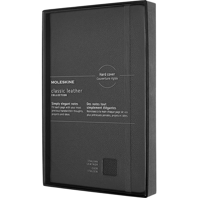 Блокнот MOLESKINE LIMITED EDITION LEATHER LARGE, линейка, черный LCLH31HBKBOX