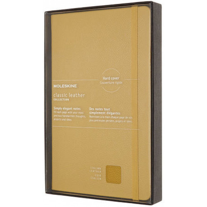 Блокнот MOLESKINE LIMITED EDITION LEATHER LARGE, линейка, желтый LCLH31HM17BOX