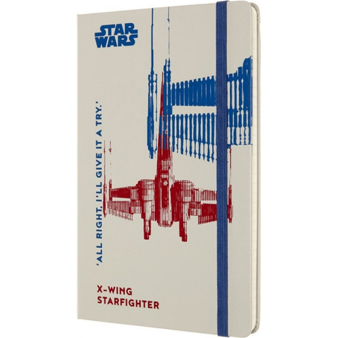 Блокнот MOLESKINE LIMITED EDITION STAR WARS LARGE, линейка, белый LESWD02QP060