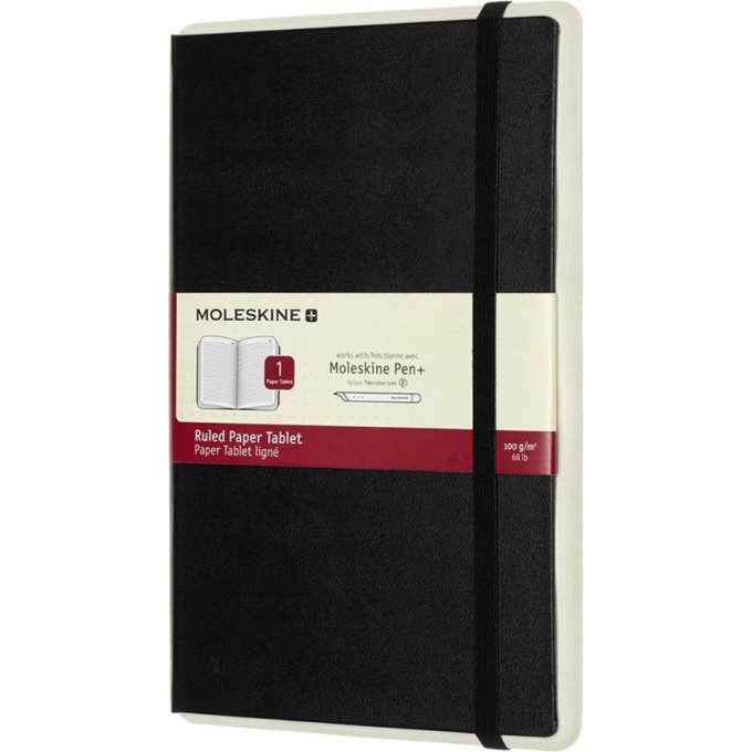 Блокнот MOLESKINE Paper Tablet Large (черный, в линейку)