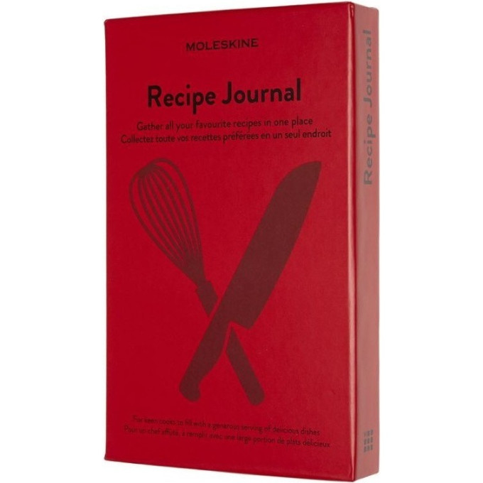 Блокнот MOLESKINE PASSION RECIPE LARGE, линейка, красный PASRECP