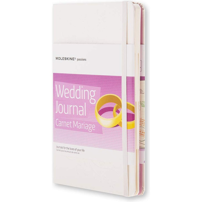 Блокнот MOLESKINE PASSION WEDDING LARGE, линейка, белый PHWD3A