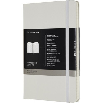 Блокнот MOLESKINE Professional Large, линейка, серый