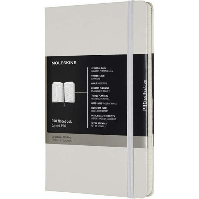 Блокнот MOLESKINE Professional Large, линейка, серый