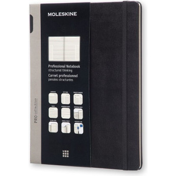 Блокнот MOLESKINE Professional XLarge, линейка, чёрный
