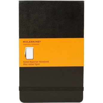 Блокнот MOLESKINE Reporter Pocket, линейка, чёрный