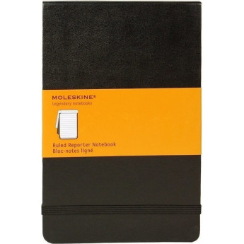 Блокнот MOLESKINE Reporter Soft Pocket, нелинованный, 9×14 см, чёрный