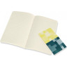 Блокнот MOLESKINE VOLANT, линейка, зеленый/желтый цитрон QP711K31M20