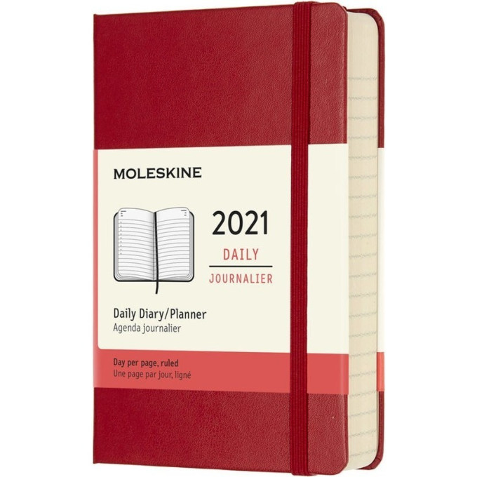 Ежедневник MOLESKINE CLASSIC POCKET 21 (красный) DHF212DC2-1