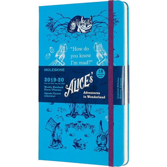 Еженедельник MOLESKINE Academic Alice WKNT Large (голубой)