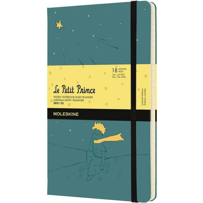 Еженедельник MOLESKINE ACADEMIC L`PETIT PRINCE WKNT LARGE (зеленый) DPP18WN3Y22