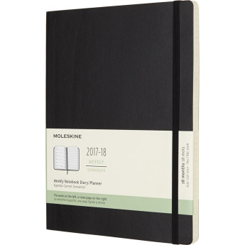 Еженедельник MOLESKINE Academic Soft Weekly XL (чёрный)