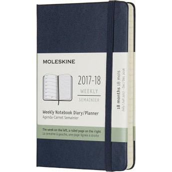 Еженедельник MOLESKINE Academic Week Pocket, синий сапфир