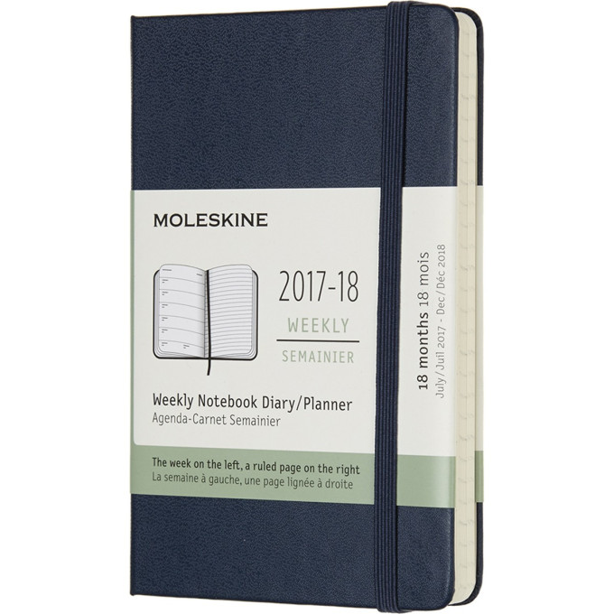 Еженедельник MOLESKINE Academic Week Pocket, синий сапфир