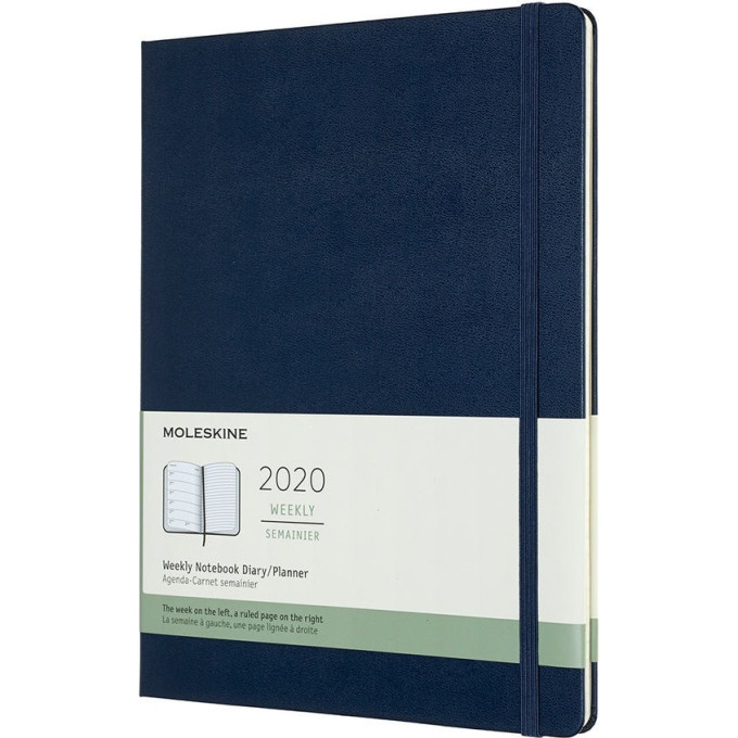 Еженедельник MOLESKINE Academic Weekly XL, синий сапфир