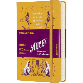 Еженедельник MOLESKINE Alice in Wonderland, карманный (жёлтый)
