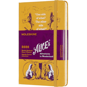 Еженедельник MOLESKINE Alice in Wonderland Pocket LE, жёлтый