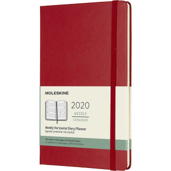 Еженедельник MOLESKINE CLASSIC WKLY LARGE, красный