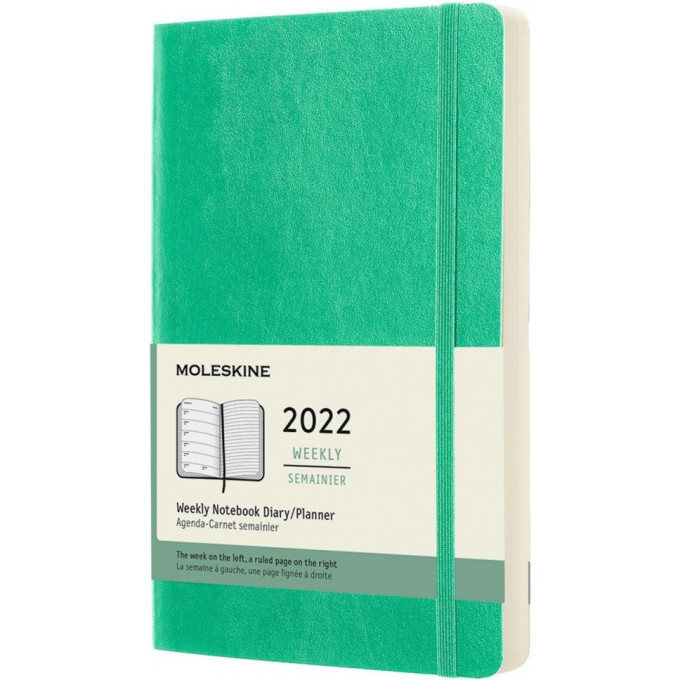 Еженедельник MOLESKINE CLASSIC WKLY LARGE (мятный) DSK4612WN3