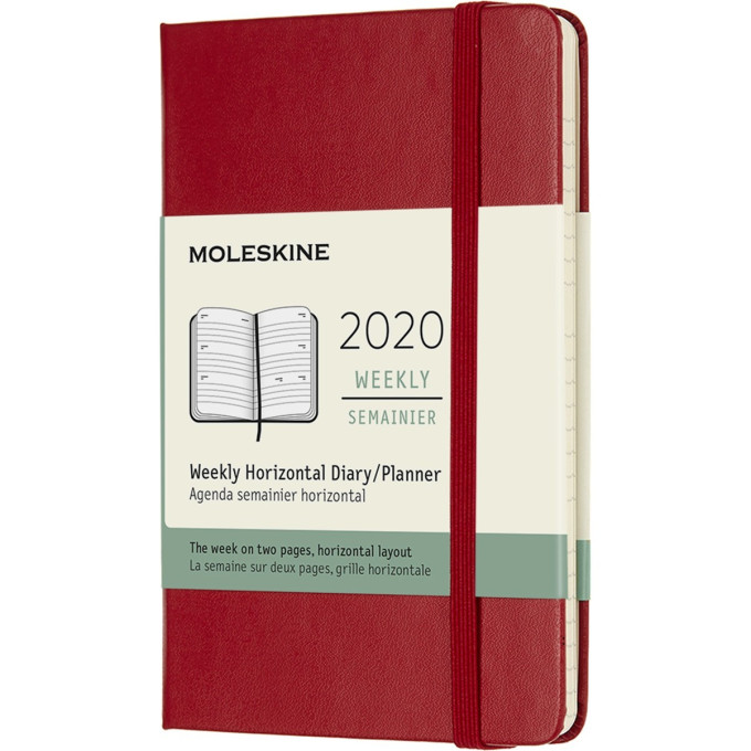 Еженедельник MOLESKINE Classic Weekly Pocket, красный