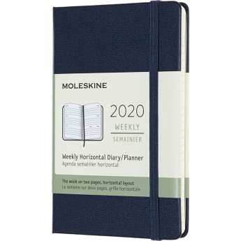 Еженедельник MOLESKINE Classic Weekly Pocket, синий сапфир