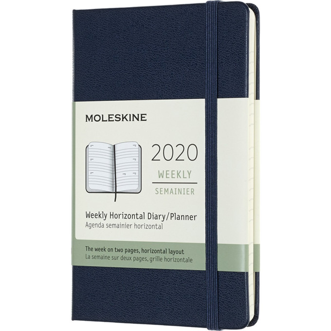Еженедельник MOLESKINE Classic Weekly Pocket, синий сапфир