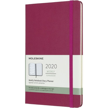Еженедельник MOLESKINE Classic Weekly Notebook Large, фуксия