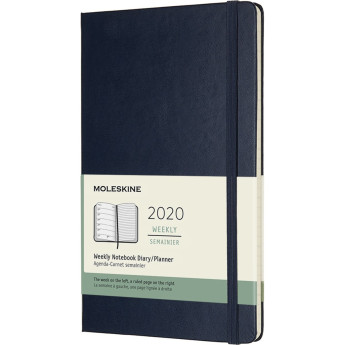 Еженедельник MOLESKINE Classic Weekly Large, синий сапфир